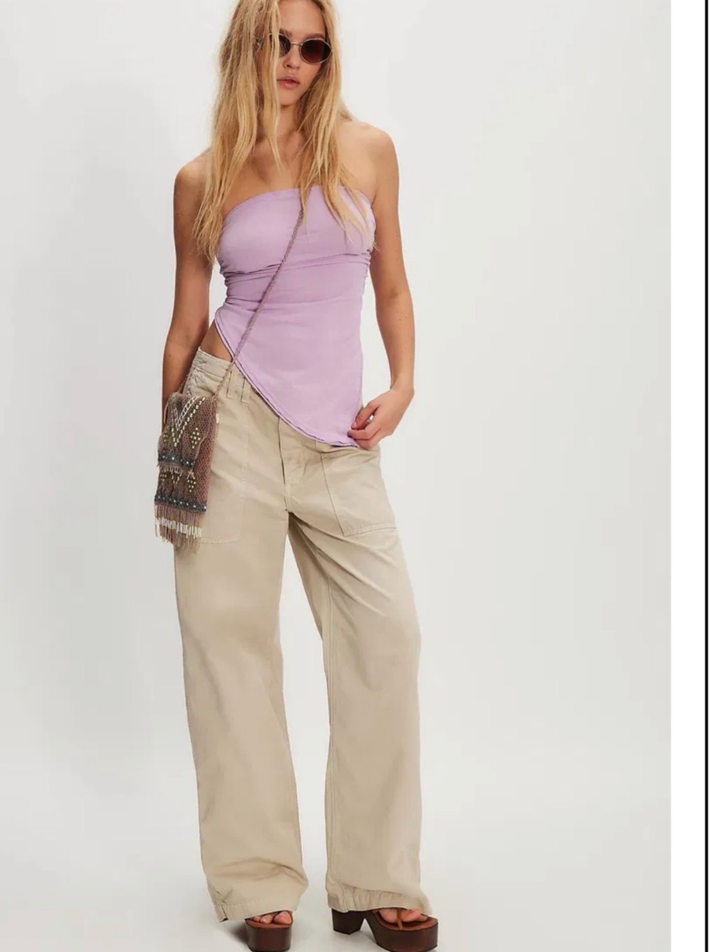 Agolde Pumice Yuna Utility pants lowrise Wide-Leg